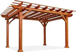 Pérgola de madera con techo retráctil, pérgolas para exteriores, gazebo, balcón, techo plegable, pérgola de jardín, techo multifuncional, fácil de montar - Product Image 2