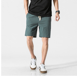 Shorts pour hommes, noir et blanc, à carreaux, avec bande latérale, taille élastique, shorts de sport, shorts imprimés à rayures, séchage rapide, shorts de bain - Product Image 4