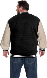 Chaqueta de Cuero Unisex Estilo Racer con Cuello en V y Cierre de Cremallera, Cortavientos, Informal, para Invierno, Color Sólido, Diseño con Parches, Secado Rápido, con Capucha - Product Image 5