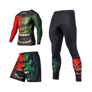 OEM High Quality Men's <b>BJJ</b> MMA Compression Shirt <b>Rashguard</b> for <b>BJJ</b> Rash Guard Gym - Product Image 6
