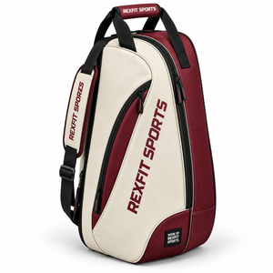 Sac de raquette de tennis Rexfit Sports vert et violet grande capacité pour entraînement et voyage, transport d'équipement, vente en gros, fabricant, personnalisable - Product Image 2