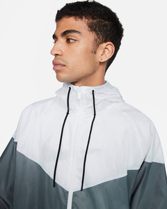 Men'<b>s</b> Color Blocking Hooded Windproof Racer <b>Jacket</b> With Zipper Closure Sporty Style Autumn Wear - Product Image 6
