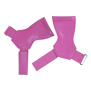 Agarraderas Ajustables de Neopreno para Ejercicios de Dedos y Palma con Correa Roja y Mango Metálico Recto para Entrenamiento Físico - Product Image 6
