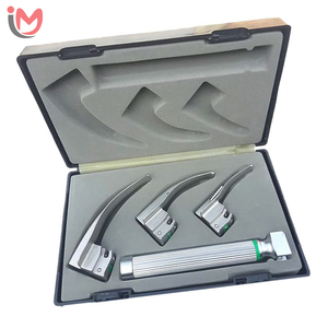Laryngoscope professionnel à fibres optiques Macintosh, ensemble complet, 4 lames, services OEM acceptés - Product Image 1