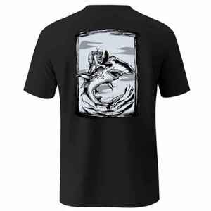 Chemise de pêche noire à manches longues pour homme avec dos uni, respirante, coupe ample, taille adulte, UPF 50, séchage rapide - Product Image 5