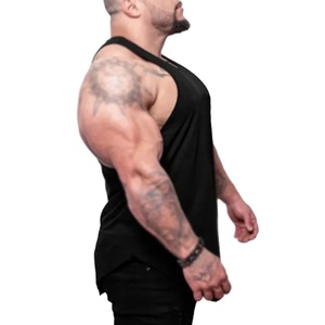 Offre Spéciale hommes débardeur nouvelle marque solide gilet Stringer Sportswear plaine Fitness musculation vêtements pour Gym hommes débardeurs - Product Image 5