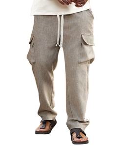 Pantalones casuales versátiles para hombre al por mayor, con múltiples bolsillos, transpirables, 100% poliéster, tela Oxford, pantalones deportivos para hombre - Product Image 1