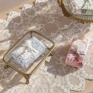 Jabonera de Lujo Vintage con Tapa, Bandeja de Jabón de Latón y Cristal, Accesorios de Baño Antiguos, Soporte Decorativo para Jabón - Product Image 2