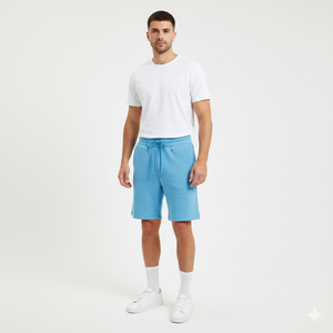 Pantalones Cortos Deportivos para Hombre, Personalizados, de Lujo, 100% Algodón, Pantalones Cortos de Verano Informales de Alta Calidad con Bolsillos con Cremallera - Product Image 1