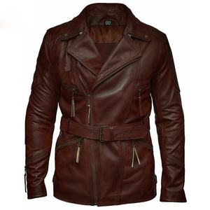 Chaqueta de cuero genuino para hombre, diseño OEM, para todas las estaciones, en todos los tamaños y colores - Product Image 2