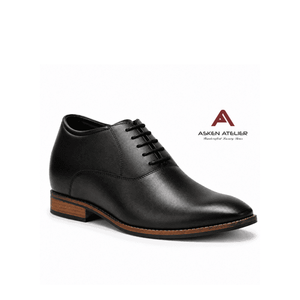Zapatos Oxford de Hombre con Tacón Oculto y Cordones, Estilo Wingtip, Tacón Apilado, Formales de Negocios, Aumentan la Estatura, para Verano, Oficina, Boda, Ceremonia - Product Image 5