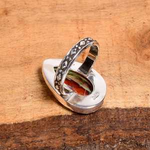 Pear Shape Mystic Fire Quartz Gemstone <b>Ring</b> 925 Sterling Silver Vintage Style Handmade Jewelry Gift For Women - Product Image 2