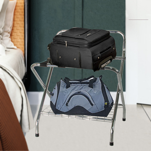 Portaequipajes Plegable de Estilo Moderno Hecho en Taiwán con Estante Inferior de Respaldo Alto - Product Image 3