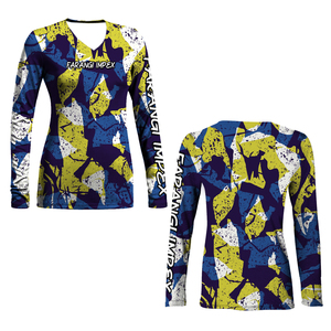 Technologie de refroidissement personnalisée, vêtements de sport actifs pour l'extérieur, fabrication directe, chemise de pêche à manches longues pour femmes, camouflage, anti-UV, jersey - Product Image 1