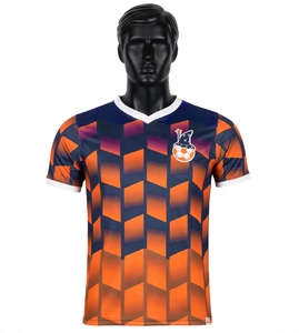 เสื้อยืดคอกลมพิมพ์ลาย 3 มิติแบบกำหนดเองปี 2026 สำหรับผู้ชาย เสื้อผ้าแบบสั่งทำพิเศษ เสื้อเจอร์ซีย์สปอนเซอร์ ชื่อและหมายเลขส่วนตัว เสื้อฟุตบอล - Product Image 1