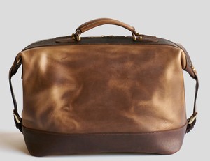 Sac de voyage décontracté de luxe pour homme en cuir véritable avec fermeture éclair - Doublure en polyester - Sac de week-end vintage pour le sport et les voyages - Product Image 2