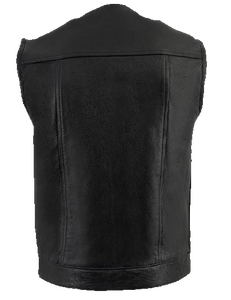 Gilet de motard pour homme style club en polyester/coton, anti-plis, séchage rapide, idéal pour l'hiver, personnalisable, vente en gros OEM - Product Image 2