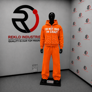 Conjunto Deportivo Naranja para Hombre, Sudadera con Capucha y Pantalones Deportivos con Estampado Personalizado, Ropa Deportiva Informal para Correr, Fabricante OEM al por Mayor - Product Image 3