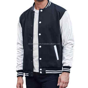 Chaqueta de Lana Cortavientos Cálida Estilo Universitario de Béisbol con Bordado para Hombre - Product Image 6