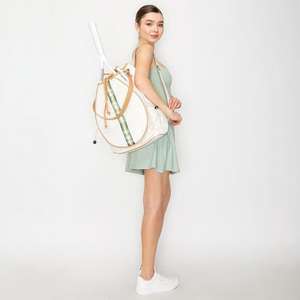 Mochila de Tenis Bagnex de Lona para Mujer, Impermeable, para Raquetas de Pickleball, Pádel y Bádminton, Bolsa Deportiva Multifuncional - Product Image 4