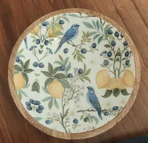 Tazón de Servir de Madera de Mango Premium con Diseño Impreso, Tazón de Ensalada de Madera Hecho a Mano, Tazón Decorativo Apto para Alimentos para Aperitivos, Frutos Secos y Frutas - Product Image 5