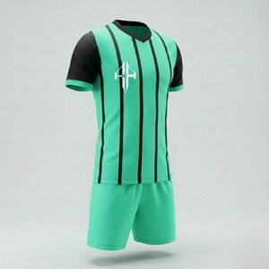 Uniforme de Fútbol Personalizado de Primera Calidad, Transpirable, 100% Poliéster, Cuello en V, Manga Corta, con Logotipo Personalizado para Hombre, por RIVIAN ATLANTIC - Product Image 3