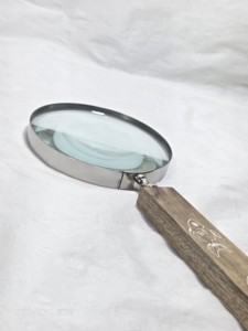 Handmade Wooden Handle Magnifying Glass Vintage Desktop Decorative Handheld Magnifier for Reading <b>Map</b> Office Decor Luxury Gift - Product Image 4