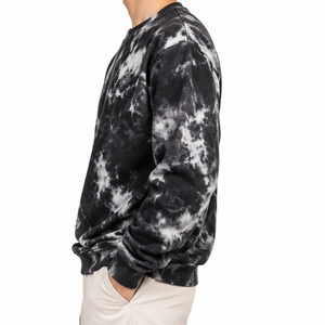 Sweat-shirt Tie-Dye en molleton de coton, vente directe, fabricant grossiste, qualité sur mesure, coupe décontractée, collection saisonnière - Product Image 3