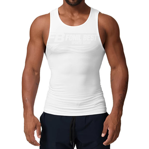 American <b>Men's</b> Thick Knitted Quick Dry Sports Fitness <b>Vest</b> T-shirt Moisture Absorbing Breathable Casual Workout Stylish Front - Product Image 1