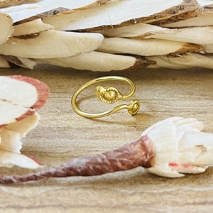 Anillo Ajustable de Serpiente con Aspecto Premium, Anillos Bohemios de Latón para Mujer, Joyería de Serpiente Envolvente Chapada en Oro de 18k para Venta al por Mayor/OEM/ODM - Product Image 3