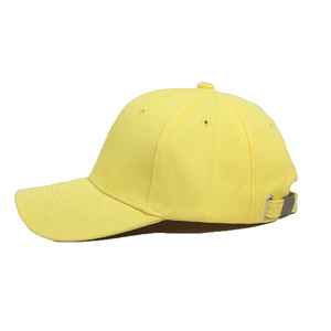 Best Quality Unisex <b>Denim</b> Baseball Cap Yellow Color Polyester Cotton <b>Material</b> Personalized Adult Size 5 Panel Four Seasons - Product Image 1