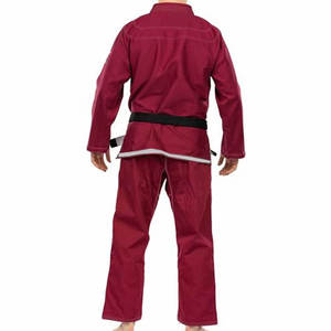 <b>Hot</b> Selling Men's <b>Red</b> BJJ Kimono Uniforms 100% Cotton Durable Judo Gi Adult Regular Fit Martial Arts Wear OEM ODM Supplier - Product Image 2