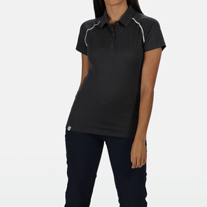 Polo pour femme avec logo personnalisé, en coton respirant, manches courtes, vêtements décontractés, fabricant en gros - Product Image 1