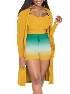 Women <b>Sweater</b> Pant Set 3 Pieces Casual Tank <b>Cardigans</b> Suits Autumn Winter Knitted Shorts Elegance Tops Elastic <b>Sweater</b> Pants - Product Image 6