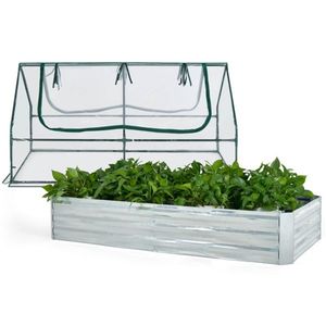 Mini Silver Garden Bed for Small Gardens or Indoor Greenhouses - Product Image 2