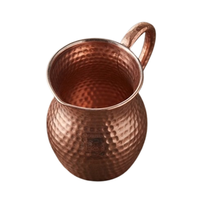 Pichet à eau martelé sur mesure, finition brillante, en cuivre poli, vente en gros, pichet en cuivre classique à prix réduit - Product Image 3