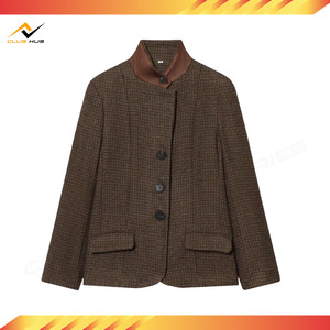 เสื้อเบลเซอร์ผู้หญิงคุณภาพสูง ทรงเข้ารูป คอจีน กระดุมแถวเดียว แขนยาว น้ำหนักเบา ระบายอากาศได้ดี ผลิตในประเทศปากีสถาน - Product Image 4