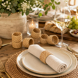 Premium Design Rattan Napkin Ring Woven Rattan Napkin Ring Jute Rattan Napkin Ring <b>Table</b> Decoration At Factory Wholesale Price - Product Image 4