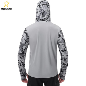 Chemise à capuche de pêche pour homme - Protection solaire UPF 50+ - Chemises à manches longues avec masque facial en maille - Product Image 2