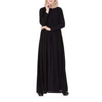Abaya de qualité supérieure, décontractée, avec boutons et broderies, pour femmes, tissu mémoire, tailles et couleurs personnalisées, 100% polyester, écologique