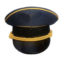 Casquette de général de la Luftwaffe de la Seconde Guerre mondiale, reproduction allemande, visière incurvée, badges/insignes brodés, utilisation extérieure quatre saisons