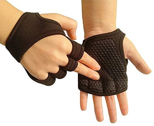 High Quality Fingerless Gloves Neoprene Breathable Fitness Gloves with Anti-Slip Palm Protection for Strength Training - Product Image 4
