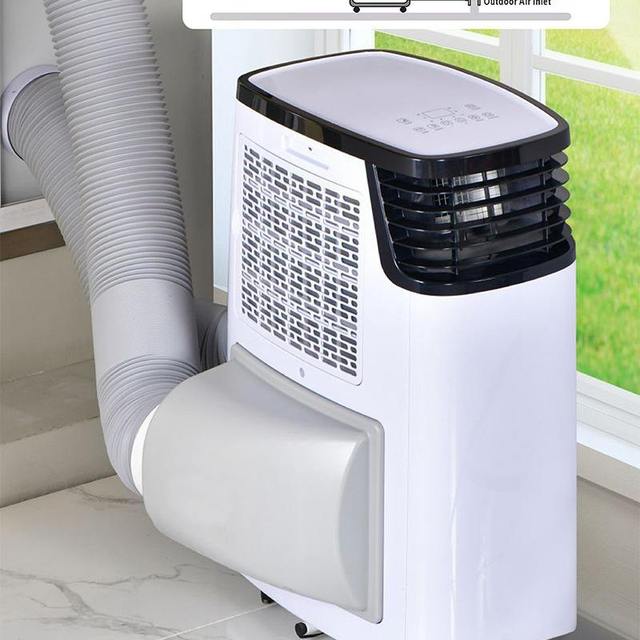 Dual hose 12000BTU Portable Air Conditioner With Cooling Dehumidify Fan for Bedroom CE EMC
