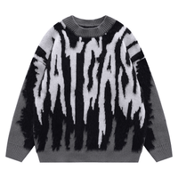 Pulls en tricot pour hommes à manches longues de qualité supérieure - Design d'hiver personnalisé, logo sur le devant, 100% laine, doublure en laine, tailles et couleurs personnalisables