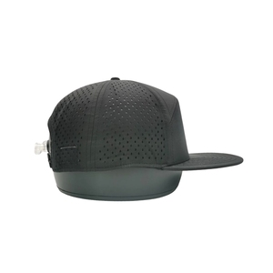 OEM Customized Water Resistance Golf Hat Custom Silicone Logo 7-Panel Laser Cut Holes <b>Cap</b> Adjustable Plastic Back Buckle Vietnam - Product Image 3