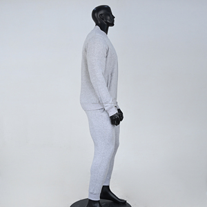 Survêtement en molleton de coton de qualité supérieure doux chaud respirant confortable fermeture éclair et survêtement ensemble pour vêtements de sport décontractés en gros - Product Image 2