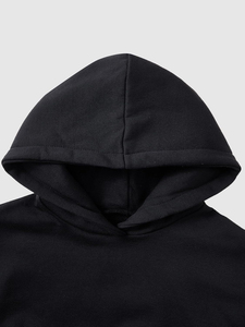 Sweat-shirt à capuche court personnalisé SHY SPORTS pour femme, en coton épais, coupe oversize, style streetwear, fabrication OEM - Product Image 5