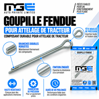 GOUPILLE FENDUE POUR PIÈCES DE TRACTEUR