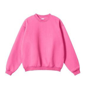 เสื้อสเวตเชิ้ตคอกลมโอเวอร์ไซส์สีแดงแบบยูนิเซ็กส์  ลำลอง  ถักทอสีพื้น  ใส่ได้ในฤดูใบไม้ร่วง - Product Image 3