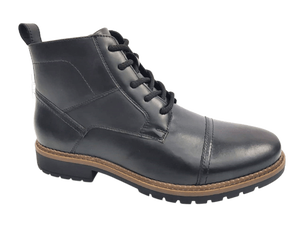 Botas Chukka de Tobillo para Hombre, de Cuero Genuino, con Cordones, Punta Redonda, Suela de Goma Antideslizante, Entresuela de EVA, para Todas las Temporadas - Product Image 1